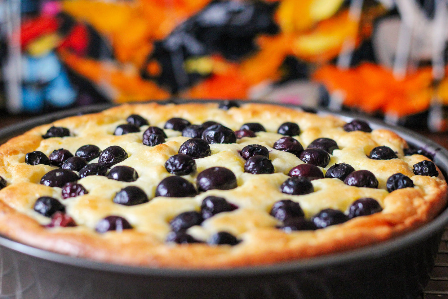 Pan of Blueberry Breakfast Cake