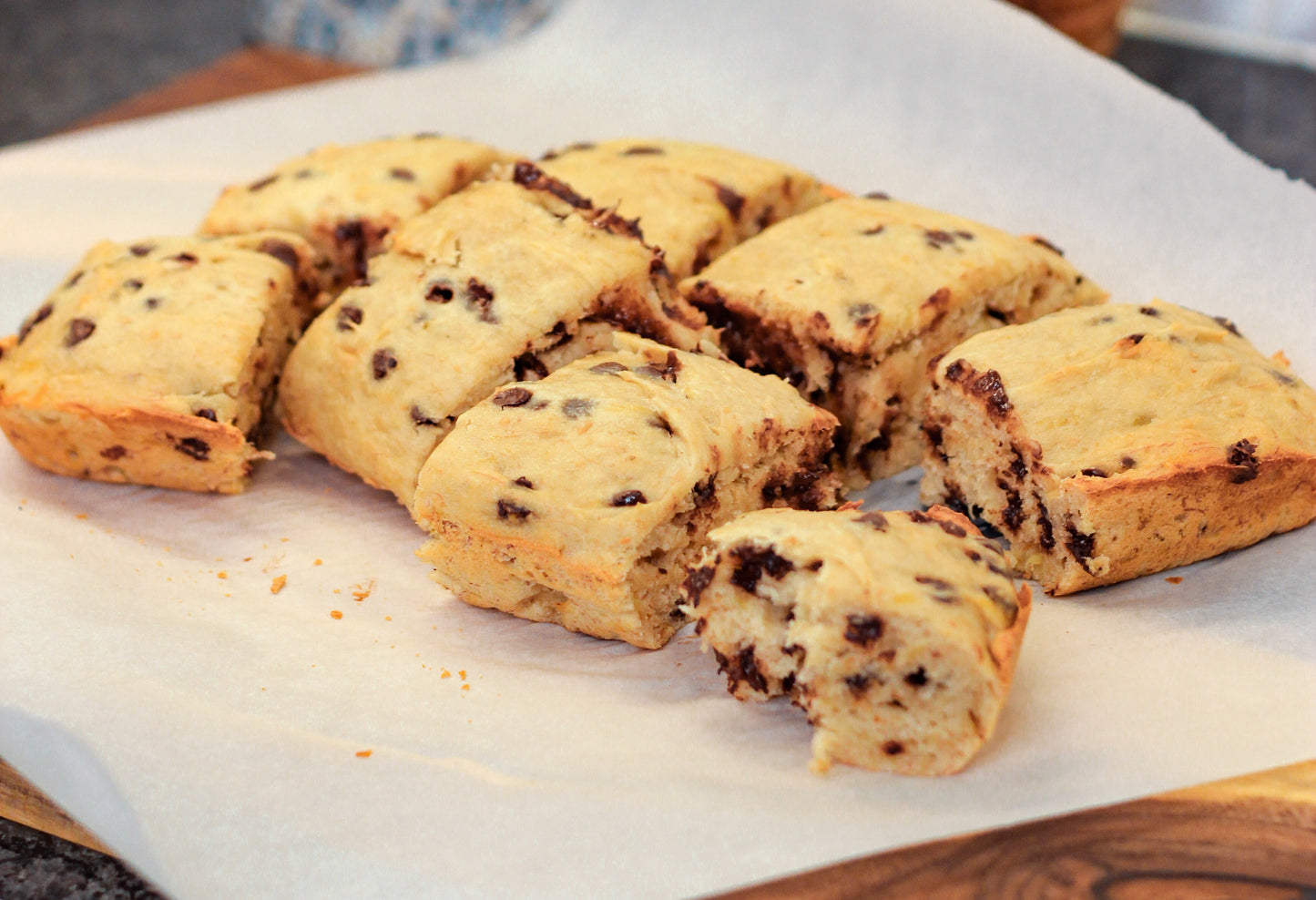 Banana Chocolate Chip Squares